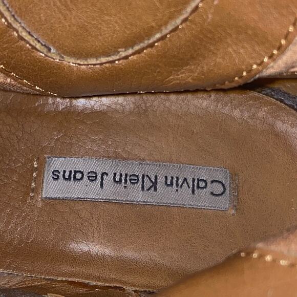 Calvin Klein Raelin 2 Leather Tall Boots 6 - Picture 4 of 13